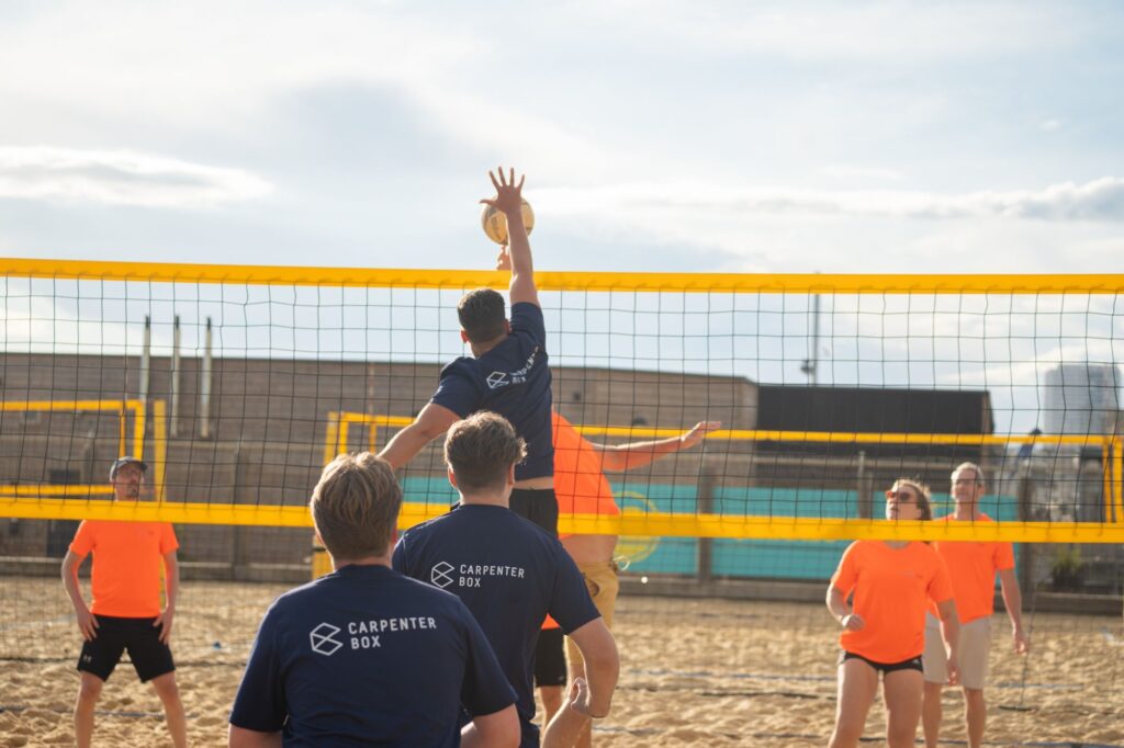 volleyball on the beach